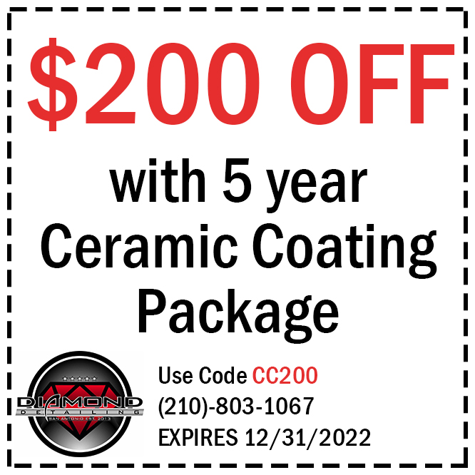 Coupon with 5 year Ceramic Coating Package